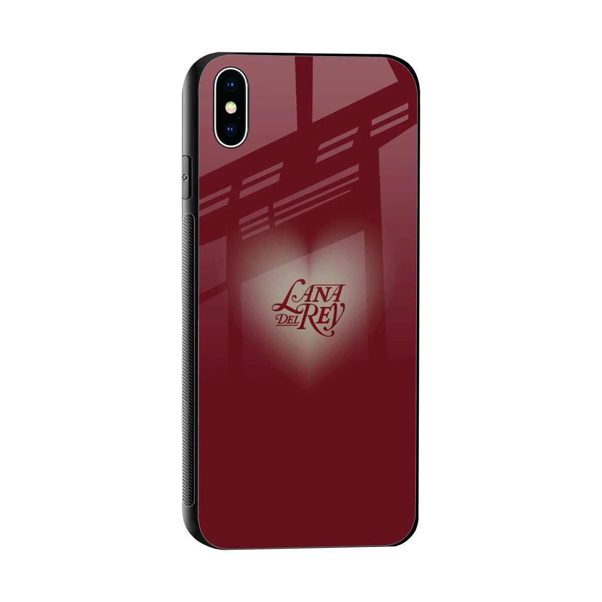 Lana Del Rey Red sleek iphone xs max cover with tempered glass back and TPU edges