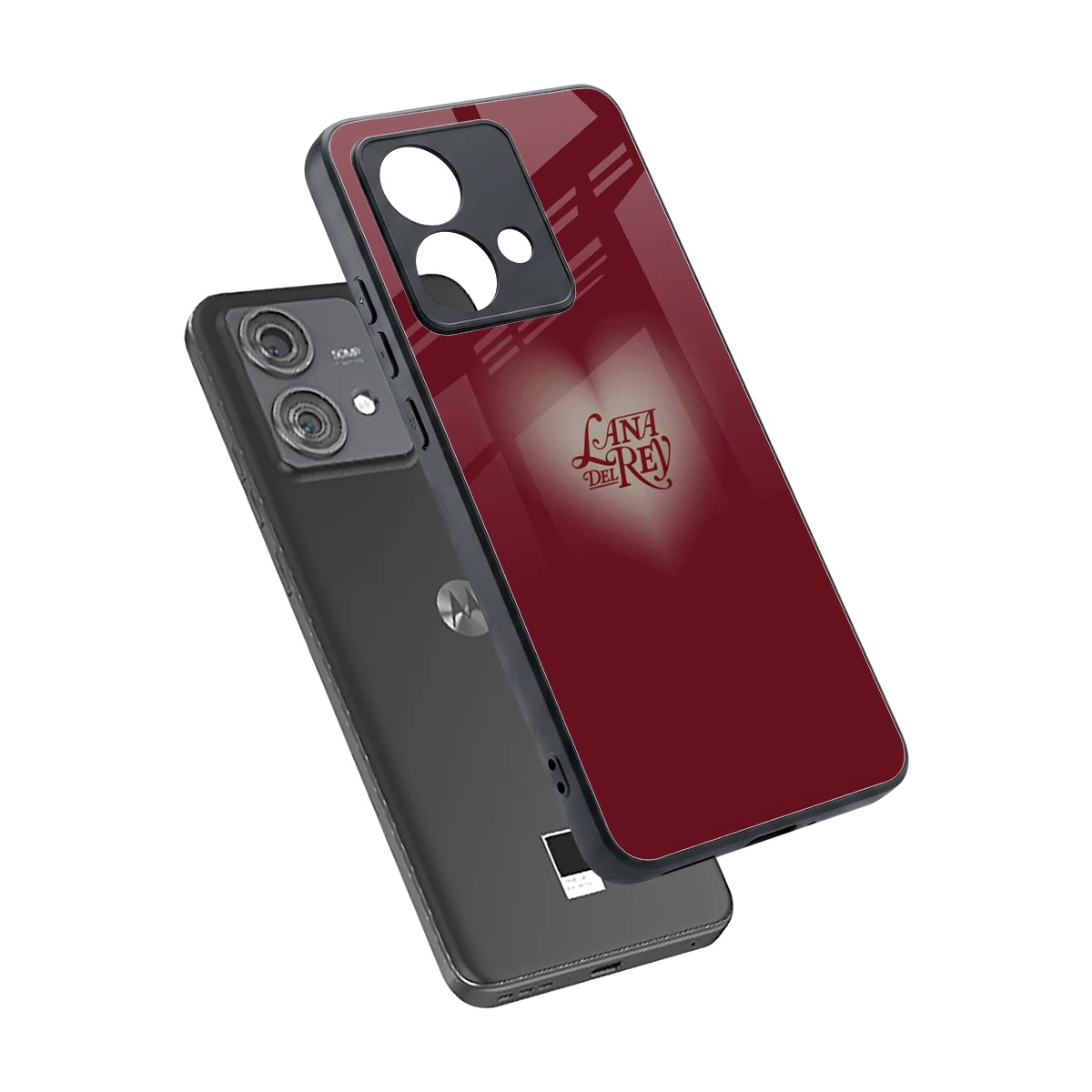 Lana Del Rey Red sleek motorola edge 40 neo 5g cover with tempered glass back and TPU edges