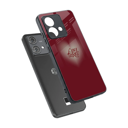 Lana Del Rey Red sleek motorola edge 40 neo 5g cover with tempered glass back and TPU edges