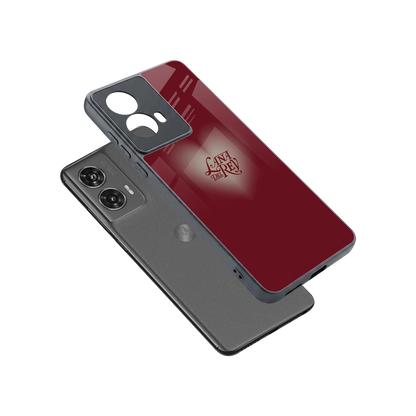 Lana Del Rey Red sleek motorola edge 50 fusion cover with tempered glass back and TPU edges