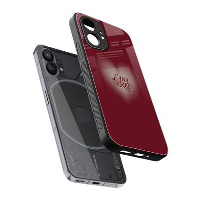 Lana Del Rey Red sleek nothing phone 1 cover with tempered glass back and TPU edges