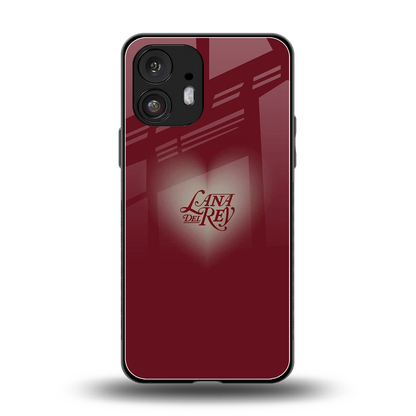 Lana Del Rey Red back phone cover | glass case for nothing phone 2