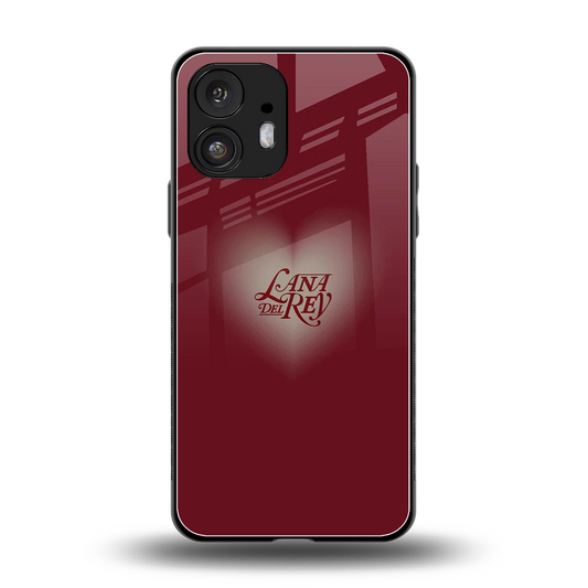 Lana Del Rey Red back phone cover | glass case for nothing phone 2