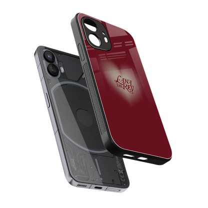 Lana Del Rey Red sleek nothing phone 2 cover with tempered glass back and TPU edges