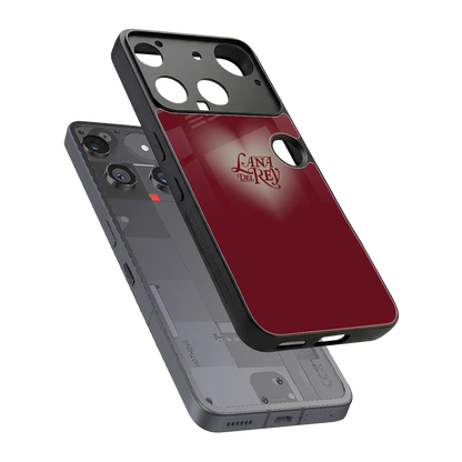 Lana Del Rey Red sleek nothing phone 3 cover with tempered glass back and TPU edges