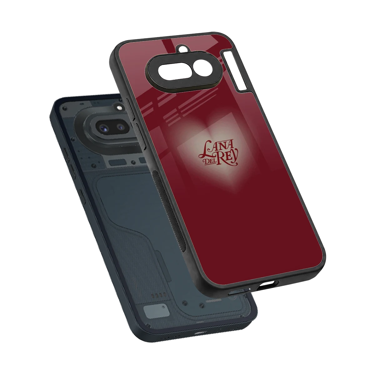 Lana Del Rey Red sleek nothing phone 4a cover with tempered glass back and TPU edges