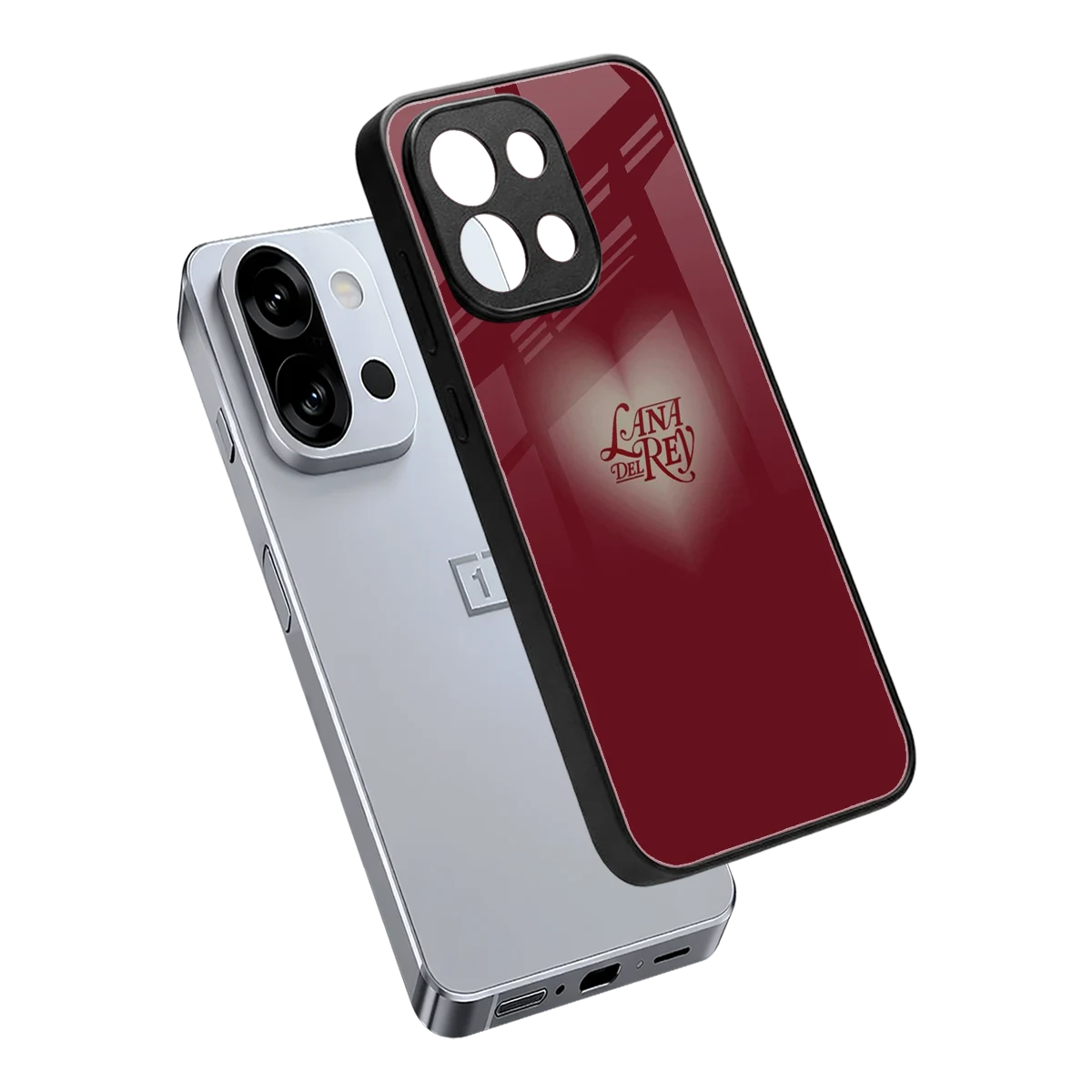 Lana Del Rey Red sleek oneplus 13s cover with tempered glass back and TPU edges