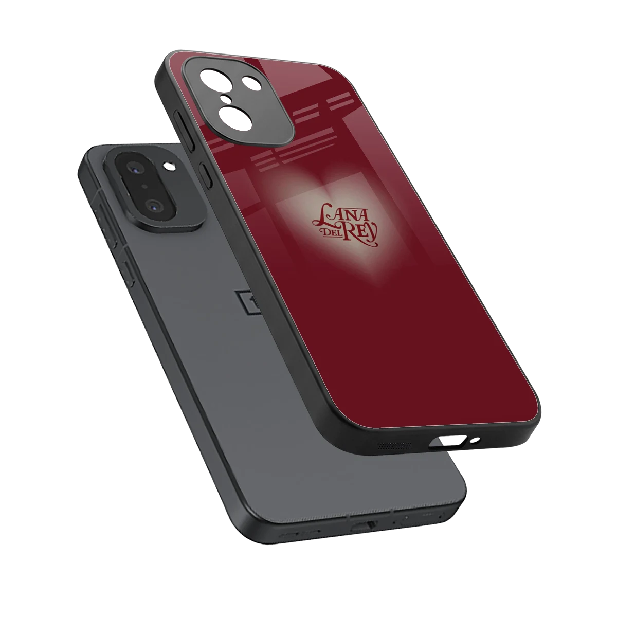 Lana Del Rey Red sleek oneplus 15r cover with tempered glass back and TPU edges
