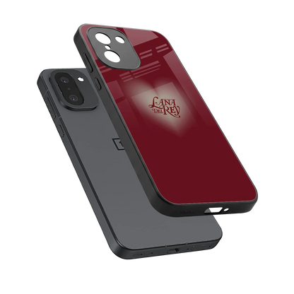 Lana Del Rey Red sleek oneplus 15r cover with tempered glass back and TPU edges
