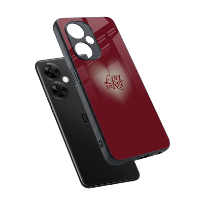 Lana Del Rey Red sleek oneplus nord ce 3 lite cover with tempered glass back and TPU edges