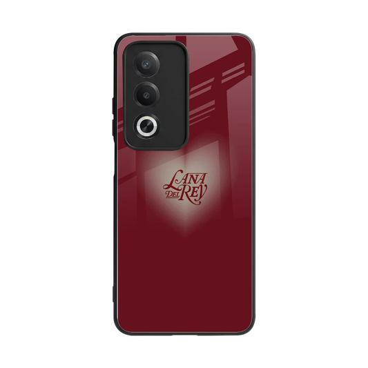 Lana Del Rey Red back phone cover | glass case for oppo a3 pro