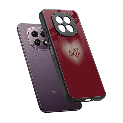 Lana Del Rey Red sleek oppo f29 5g cover with tempered glass back and TPU edges