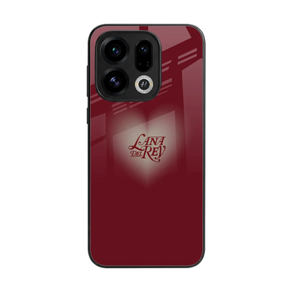 Lana Del Rey Red back phone cover | glass case for oppo find x9