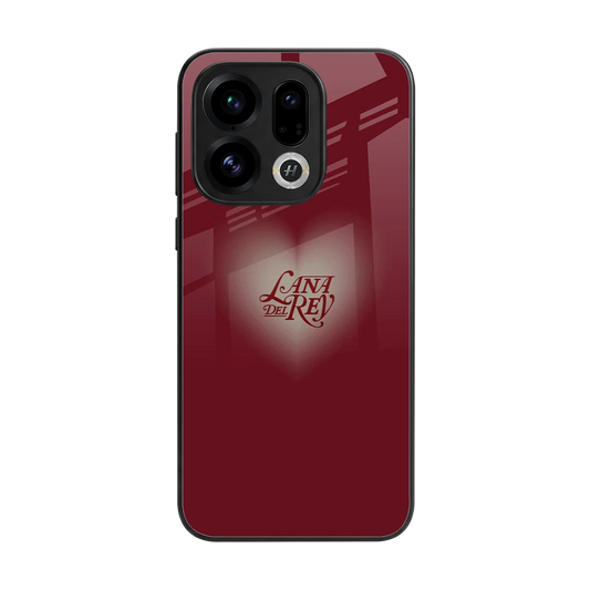 Lana Del Rey Red back phone cover | glass case for oppo find x9