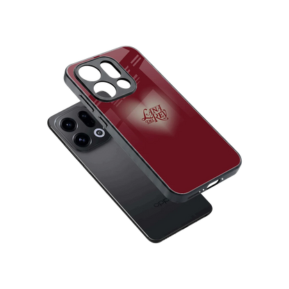 Lana Del Rey Red sleek oppo find x9 cover with tempered glass back and TPU edges
