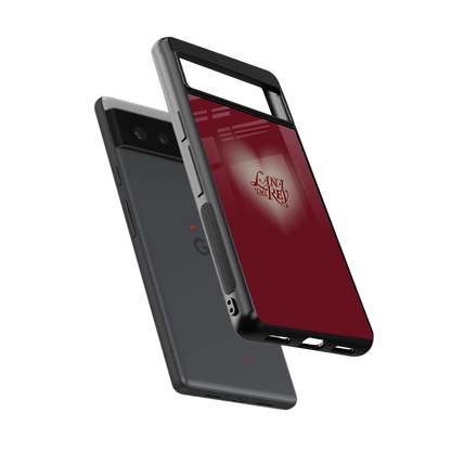 Lana Del Rey Red sleek google pixel 6 cover with tempered glass back and TPU edges