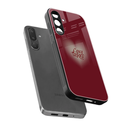 Lana Del Rey Red sleek samsung galaxy m56 5g cover with tempered glass back and TPU edges