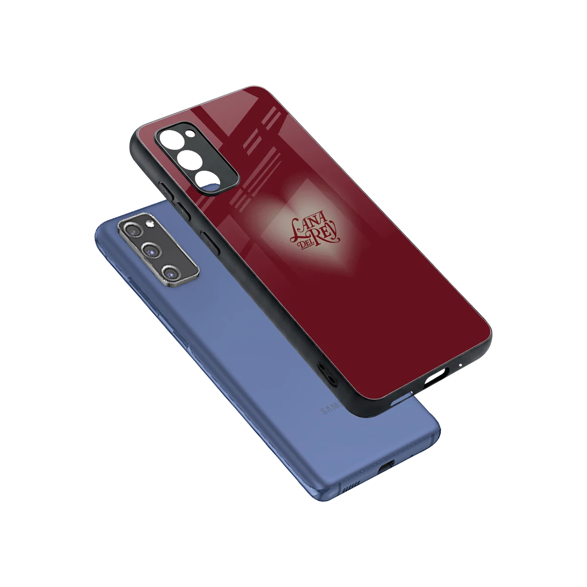 Lana Del Rey Red sleek samsung galaxy s20 fe cover with tempered glass back and TPU edges