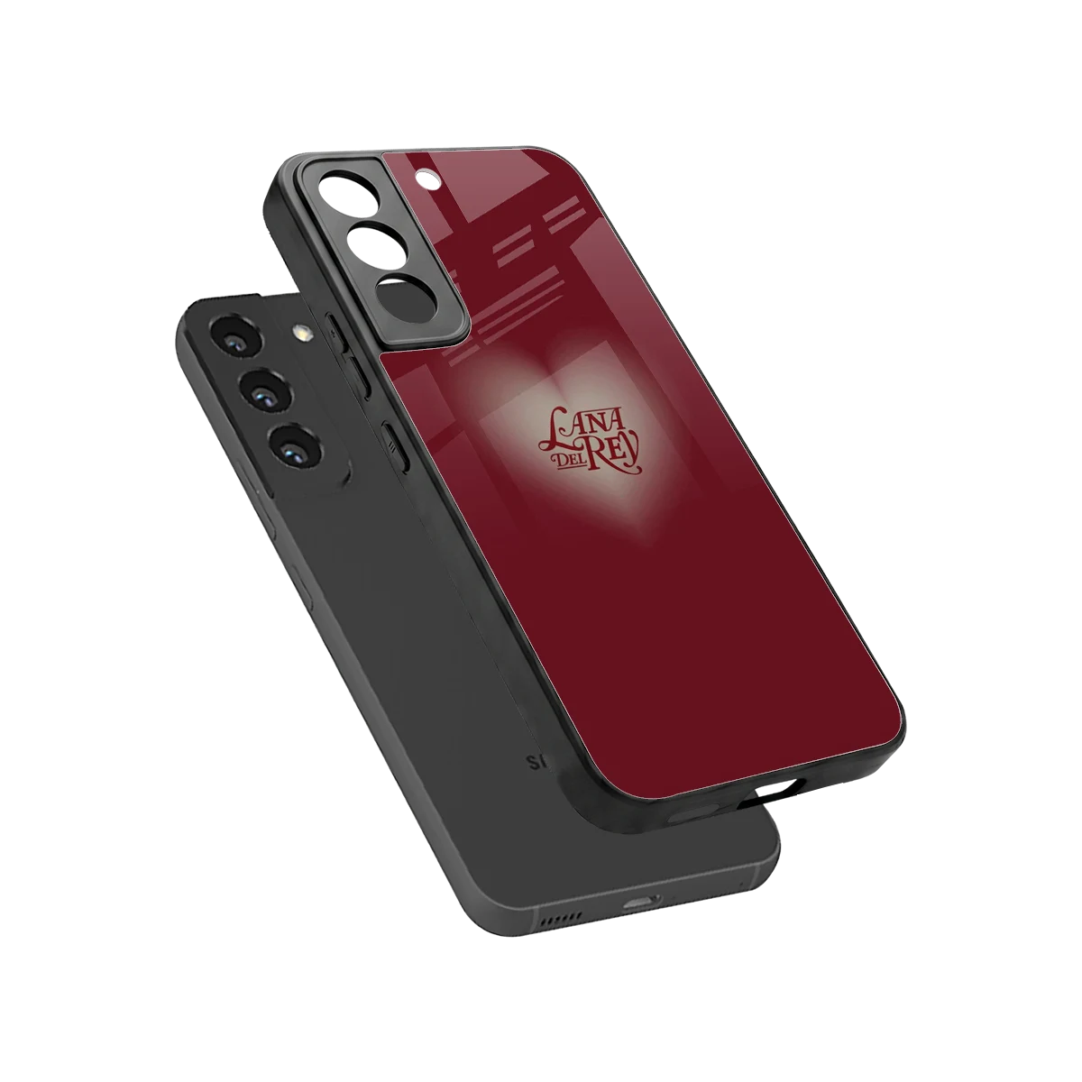 Lana Del Rey Red sleek samsung galaxy s22 cover with tempered glass back and TPU edges