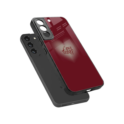 Lana Del Rey Red sleek samsung galaxy s22 cover with tempered glass back and TPU edges