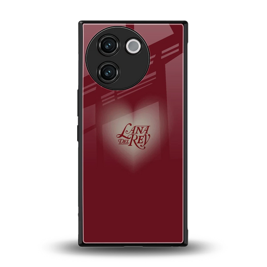 Lana Del Rey Red back phone cover | glass case for vivo v30e