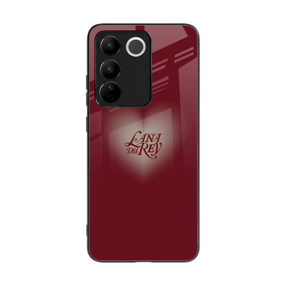 Lana Del Rey Red back phone cover | glass case for vivo v27 5g