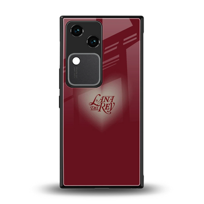 Lana Del Rey Red back phone cover | glass case for vivo v30