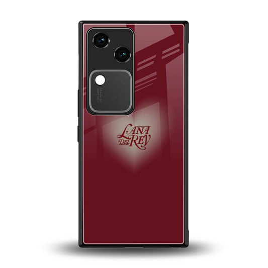 Lana Del Rey Red back phone cover | glass case for vivo v30