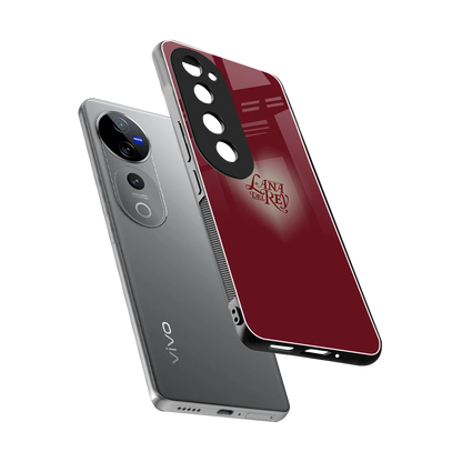 Lana Del Rey Red sleek vivo v40 pro cover with tempered glass back and TPU edges