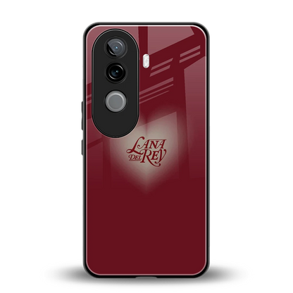 Lana Del Rey Red back phone cover | glass case for vivo v40e