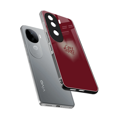 Lana Del Rey Red sleek vivo v40e cover with tempered glass back and TPU edges