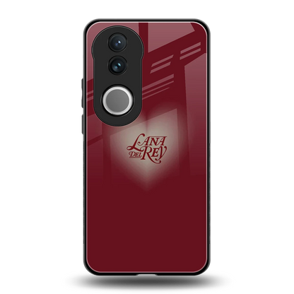 Lana Del Rey Red back phone cover | glass case for vivo v50