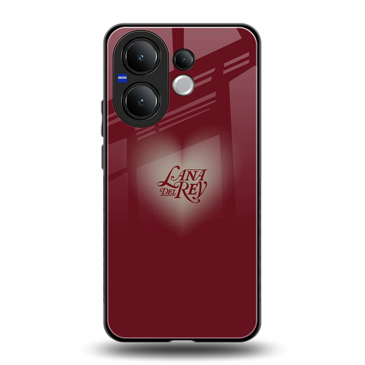 Lana Del Rey Red back phone cover | glass case for vivo v60