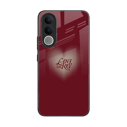 Lana Del Rey Red back phone cover | glass case for vivo v70 fe