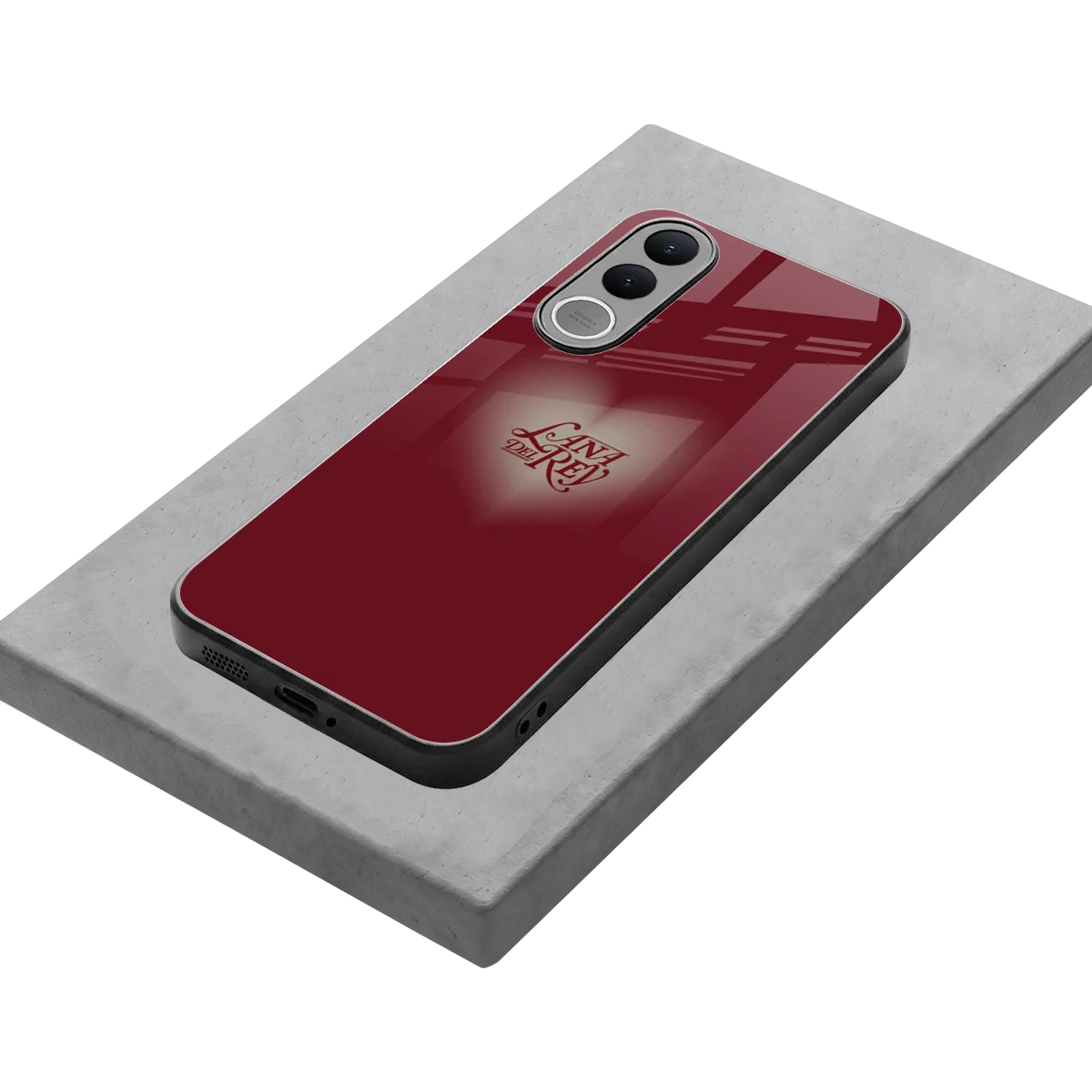 Lana Del Rey Red stylish phone case for vivo v70 fe | glossy glass and slim fit