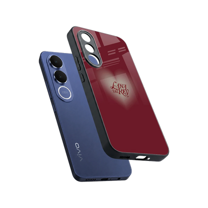 Lana Del Rey Red sleek vivo v70 fe cover with tempered glass back and TPU edges