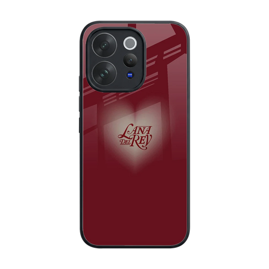 Lana Del Rey Red back phone cover | glass case for vivo v70 elite