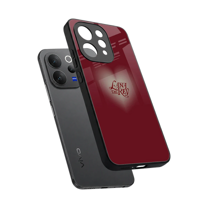 Lana Del Rey Red sleek vivo v70 cover with tempered glass back and TPU edges