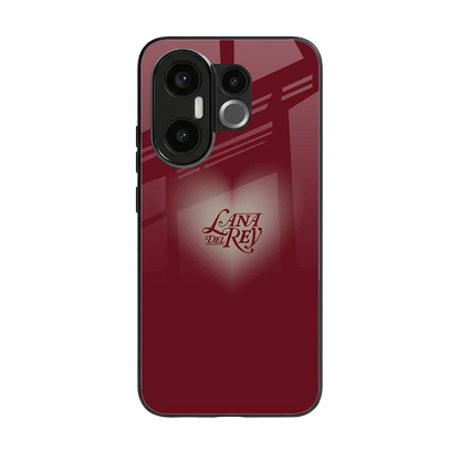 Lana Del Rey Red back phone cover | glass case for vivo x200 fe