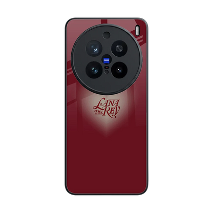 Lana Del Rey Red back phone cover | glass case for vivo x200 pro