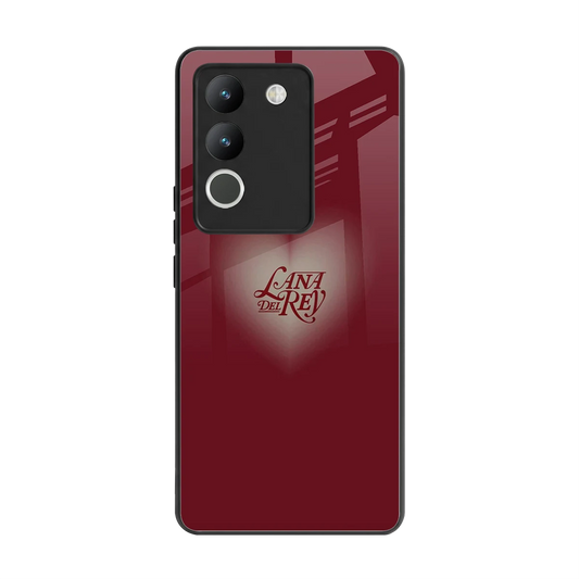 Lana Del Rey Red back phone cover | glass case for vivo y200 5g
