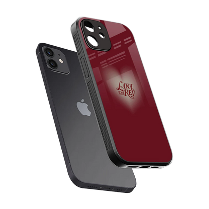 Lana Del Rey Red sleek iphone 12 cover with tempered glass back and TPU edges
