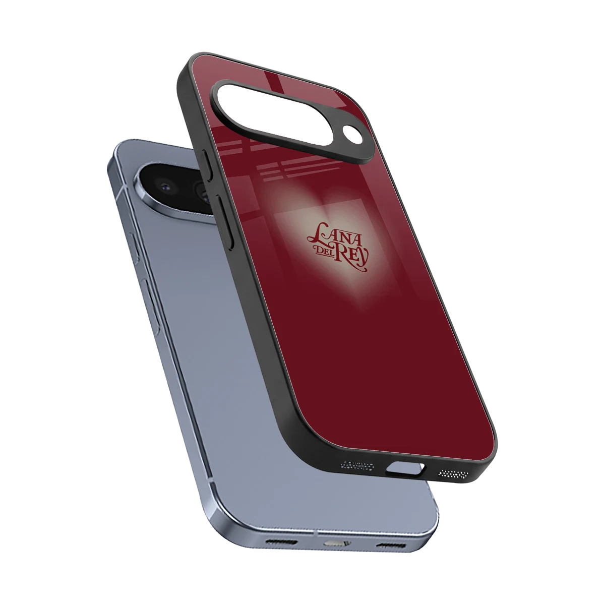 Lana Del Rey Red sleek google pixel 10 cover with tempered glass back and TPU edges