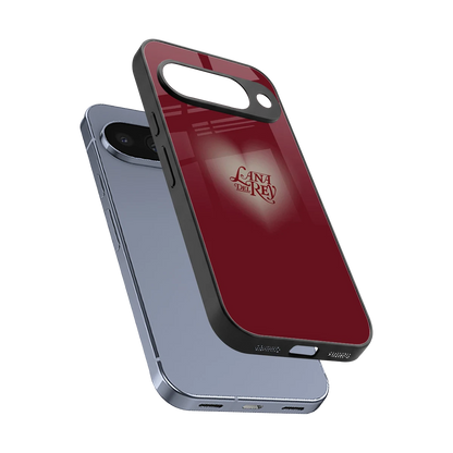 Lana Del Rey Red sleek google pixel 10 cover with tempered glass back and TPU edges