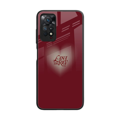 Lana Del Rey Red back phone cover | glass case for redmi note 11 pro