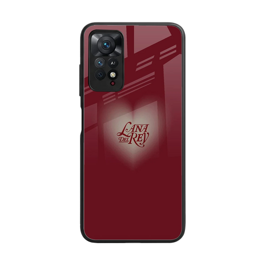 Lana Del Rey Red back phone cover | glass case for redmi note 11 pro