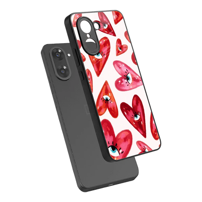 Lash Love sleek oneplus nord ce5 5g cover with tempered glass back and TPU edges