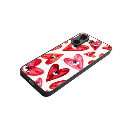 Lash Love stylish phone case for oneplus nord ce5 5g | glossy glass and slim fit