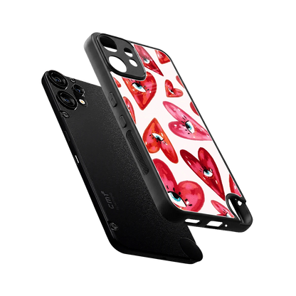 Lash Love sleek cmf nothing phone 2 pro cover with tempered glass back and TPU edges