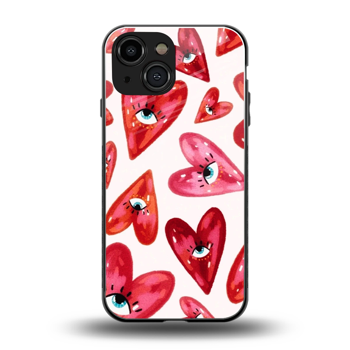 Lash Love back phone cover | glass case for iphone 13 mini